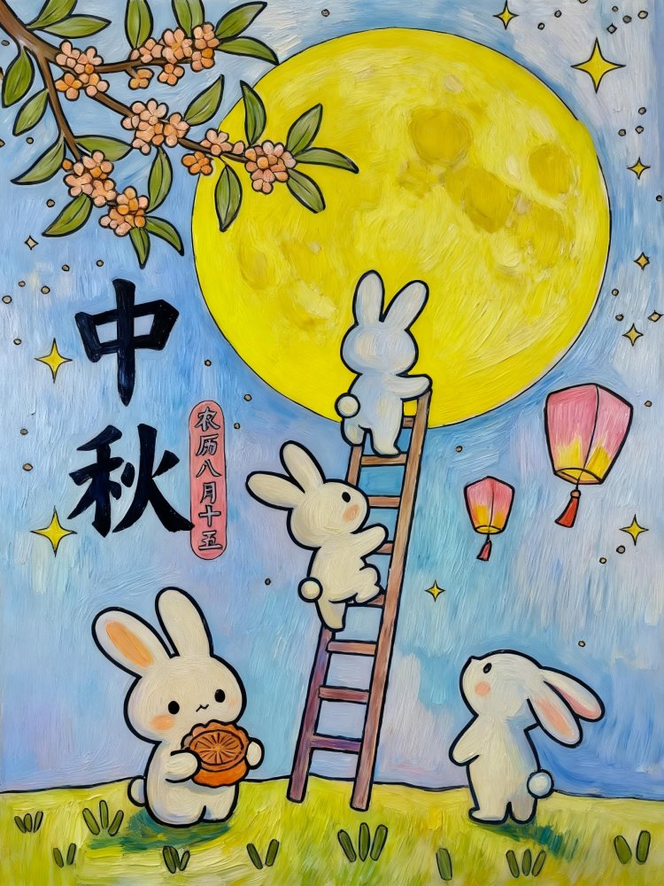喜迎团圆月,妙笔绘中秋